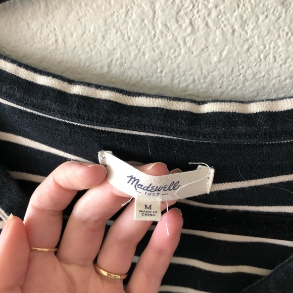 Madewell striped v neck top - Picture 3 of 3